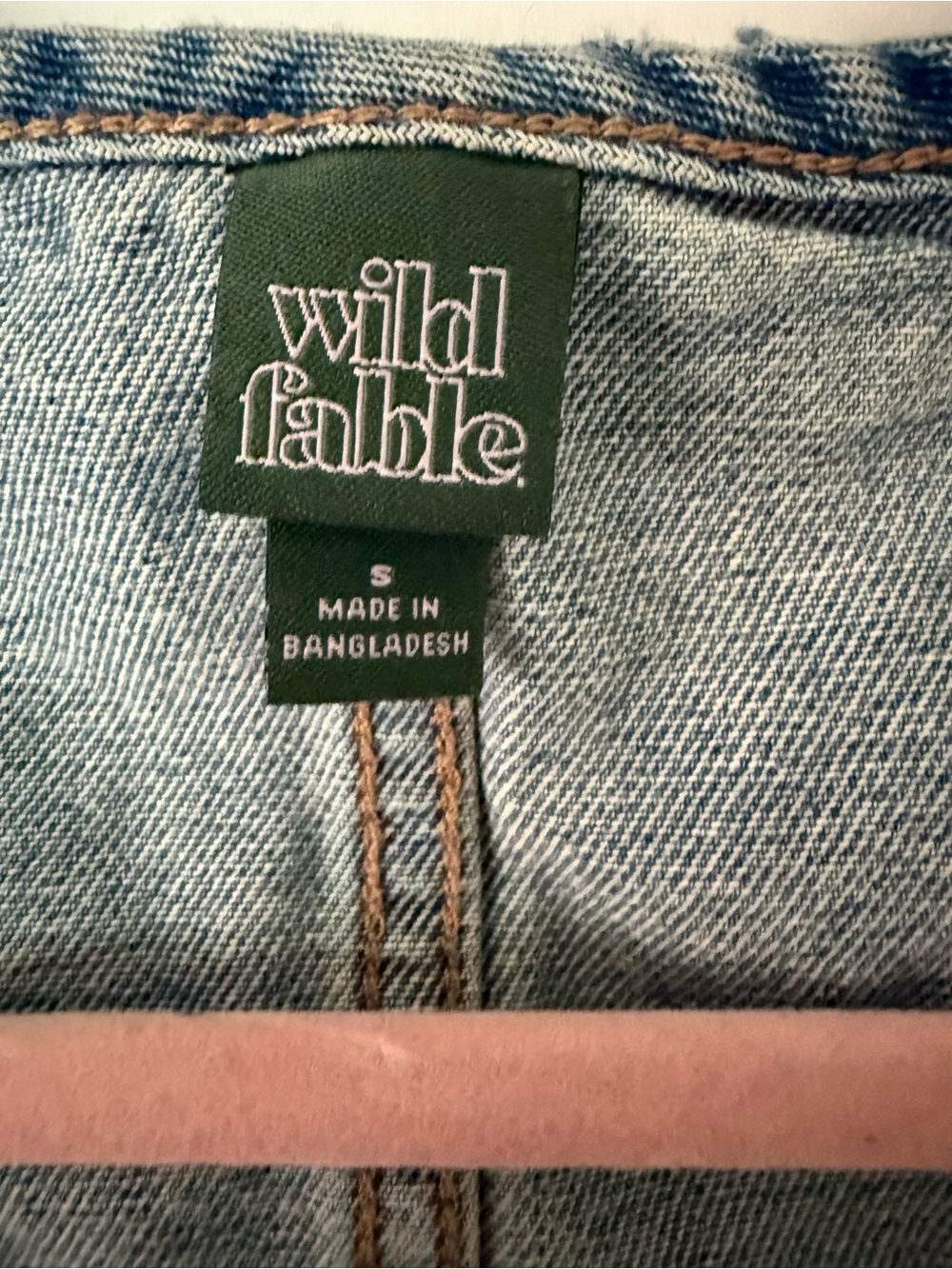 wild fable Blue Denim Tie-Front Vest - Picture 3 of 3
